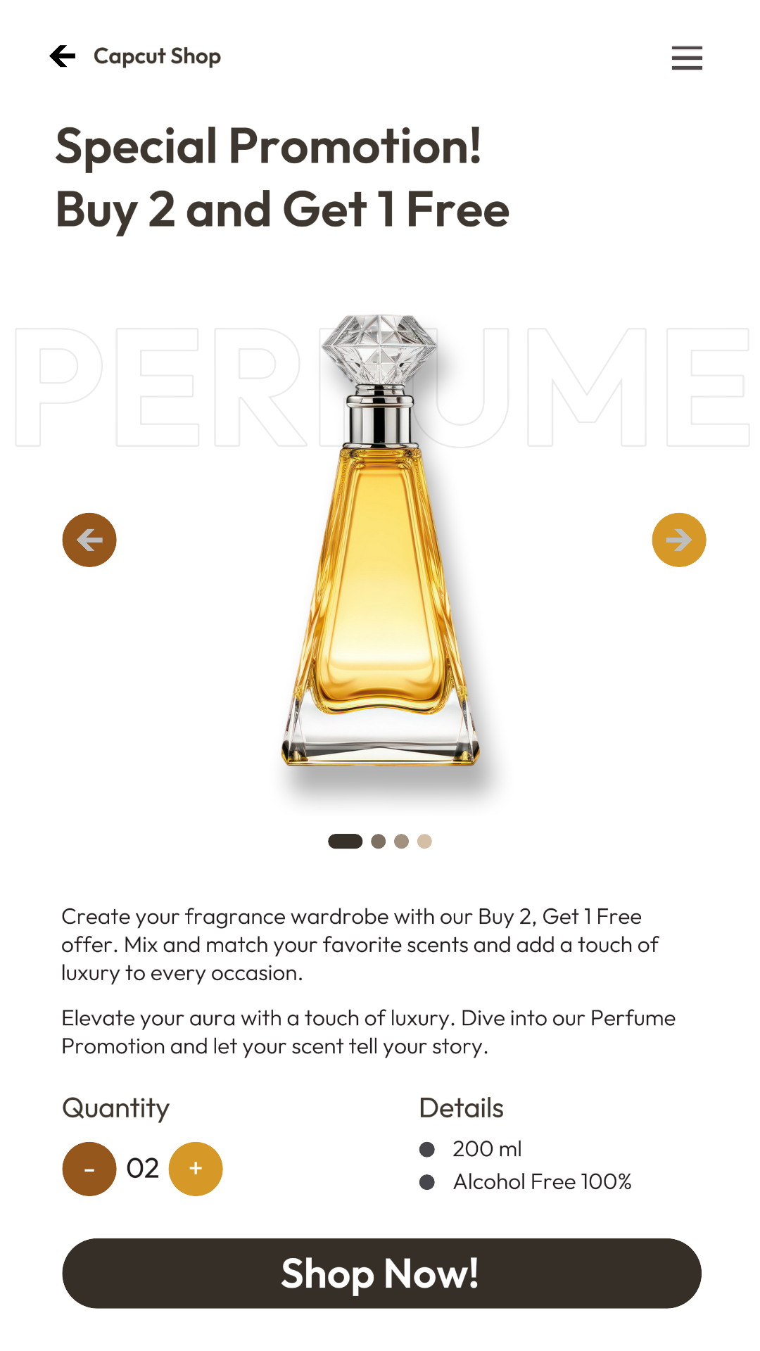 Promosi Parfum Kecantikan dan Perawatan Pribadi Kisah Instagram Merah Modern