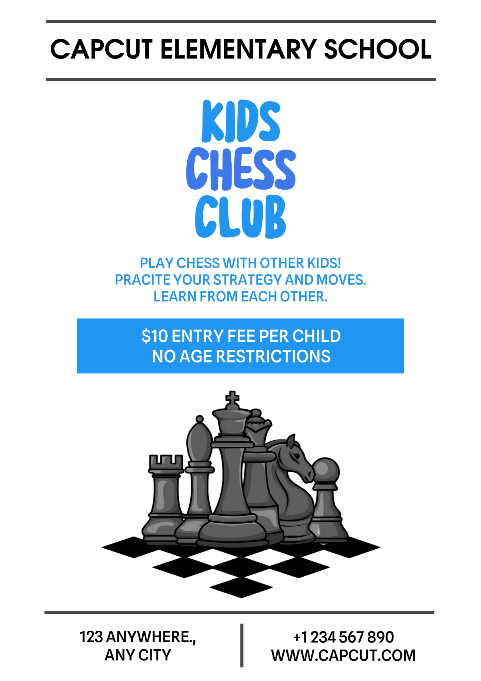 Non-Marketing Chess Club School