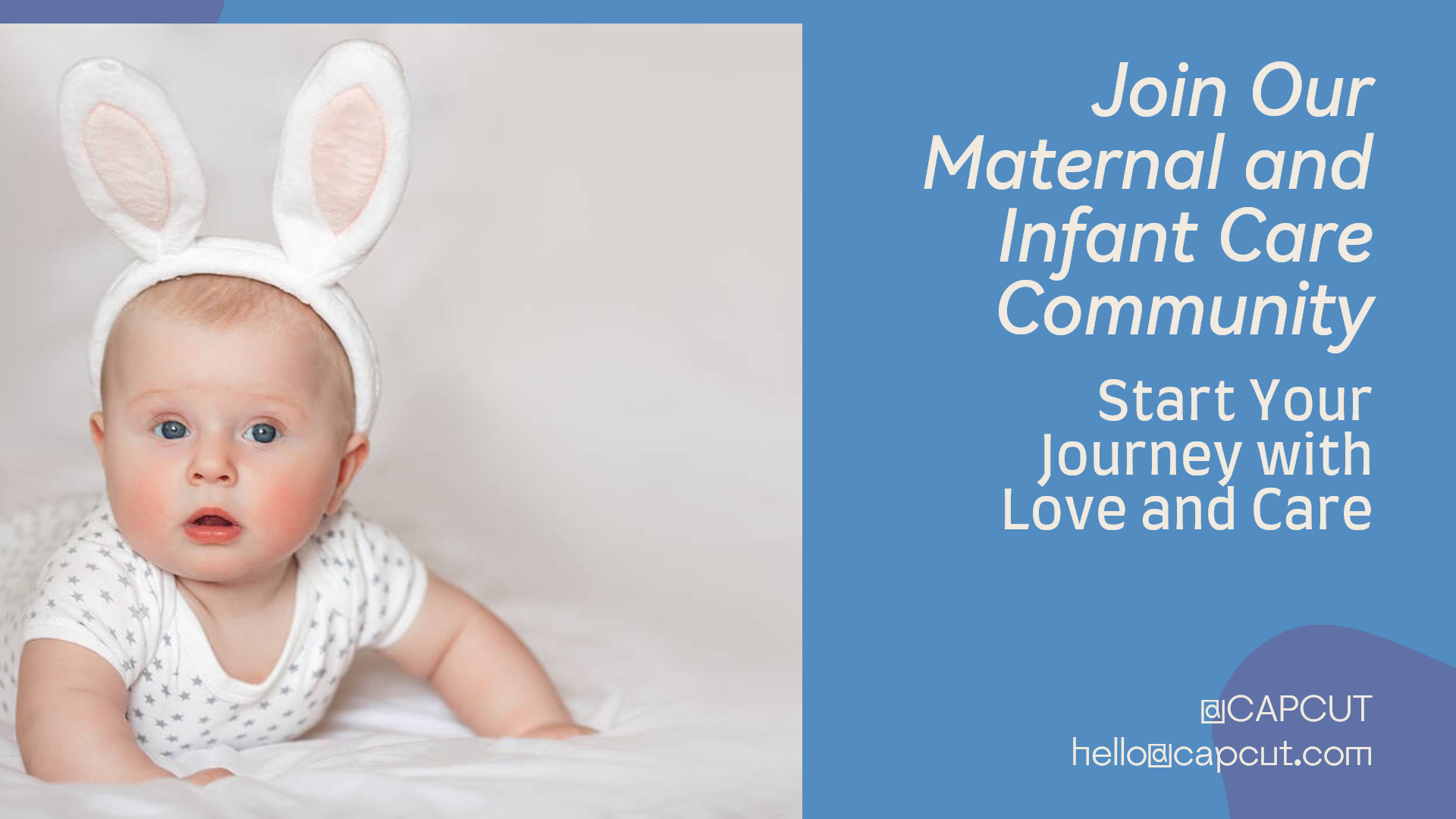 Invitación de cuidado materno e infantil