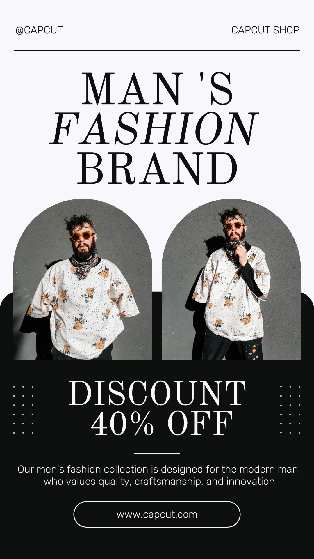 Clothing and Shoes Marketing Poster Fashion Instagram Story