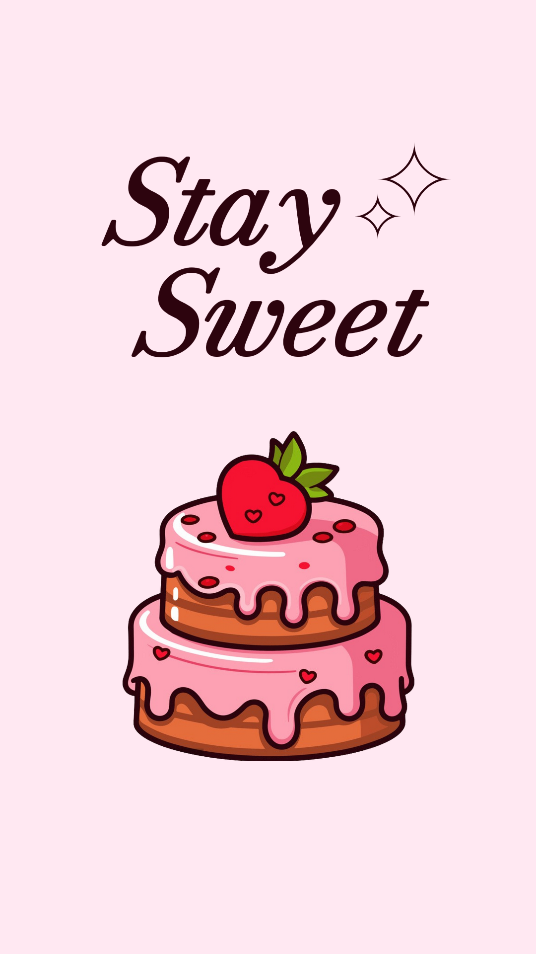 Tapete Kreative Poster-Torte