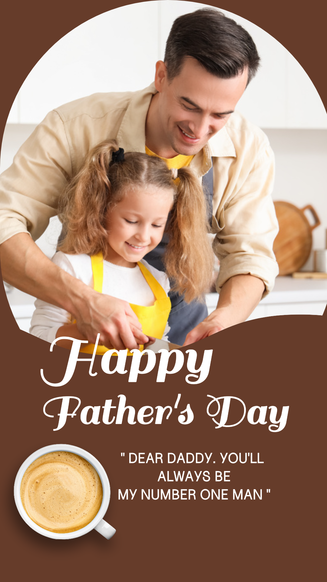 Pôster criativo do dia dos pais 