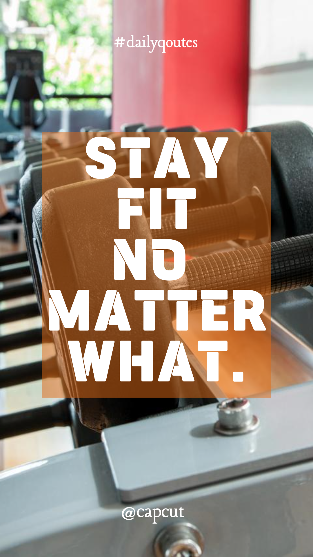 Workout and fitness Creative Poster Instagram Story Dailyqoutes