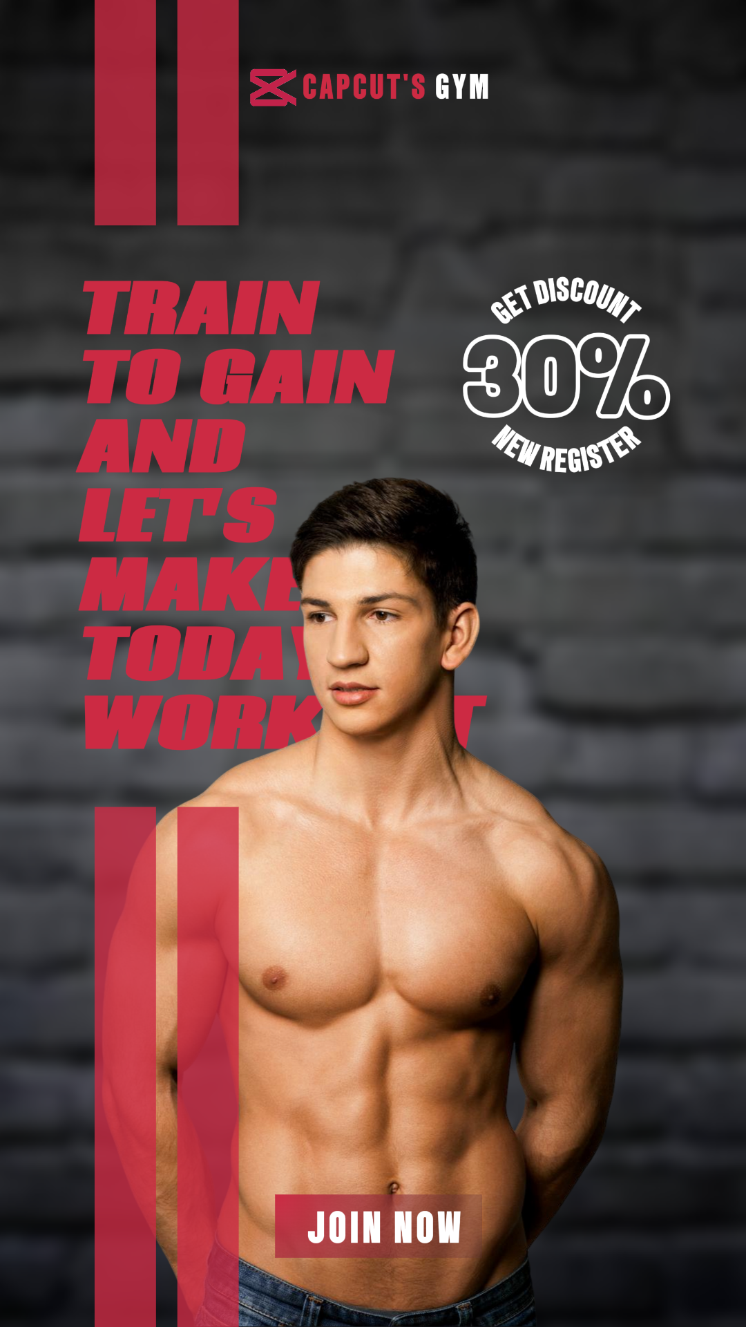 Affiche de marketing d'entraînement et de fitness Instagram Story d'adhésion à la salle de sport