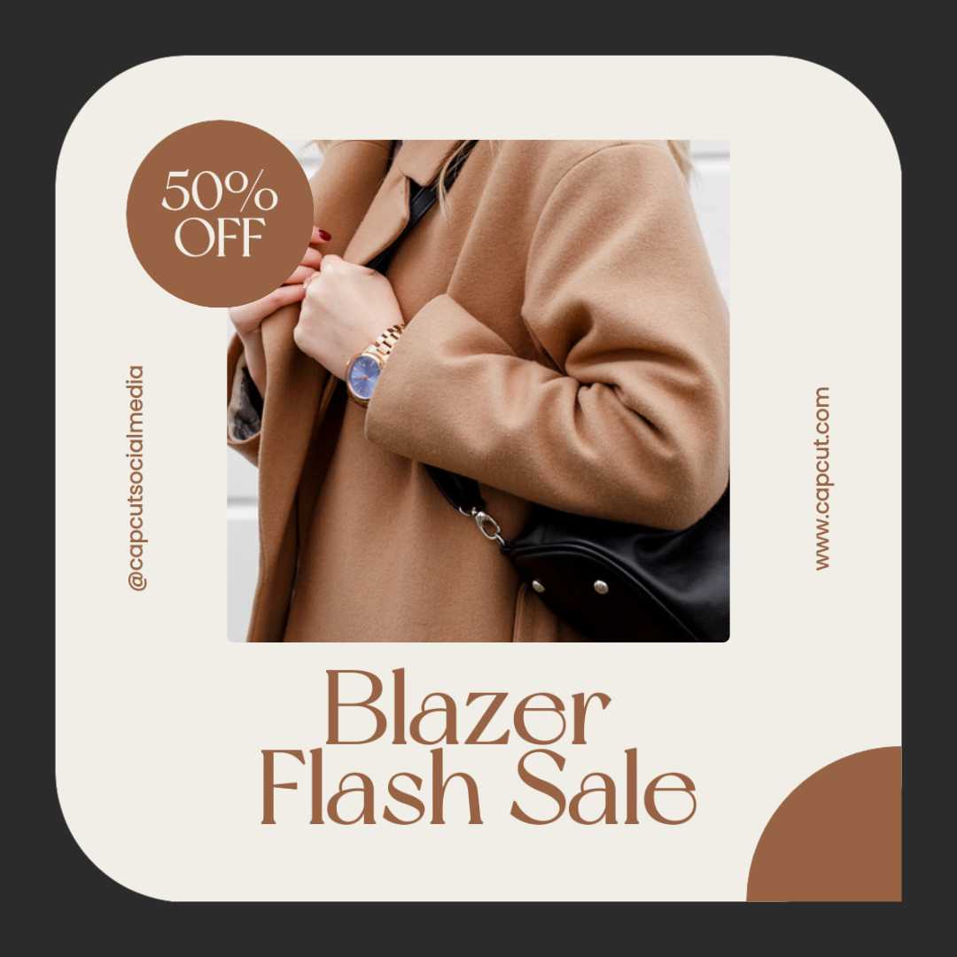 Promotion de vente flash de blazer de mode