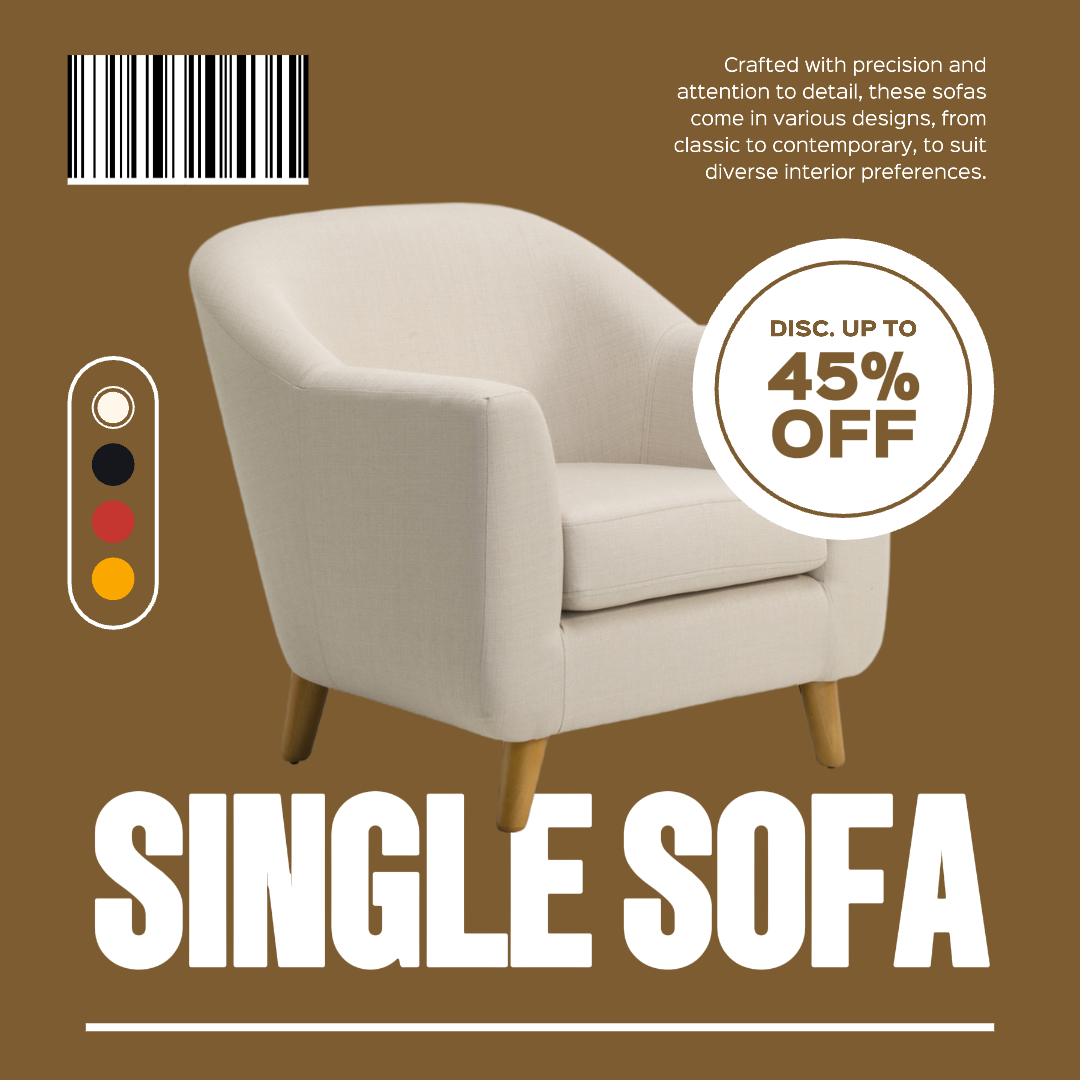 Single Sofa Product Display Promotion Instagram Post