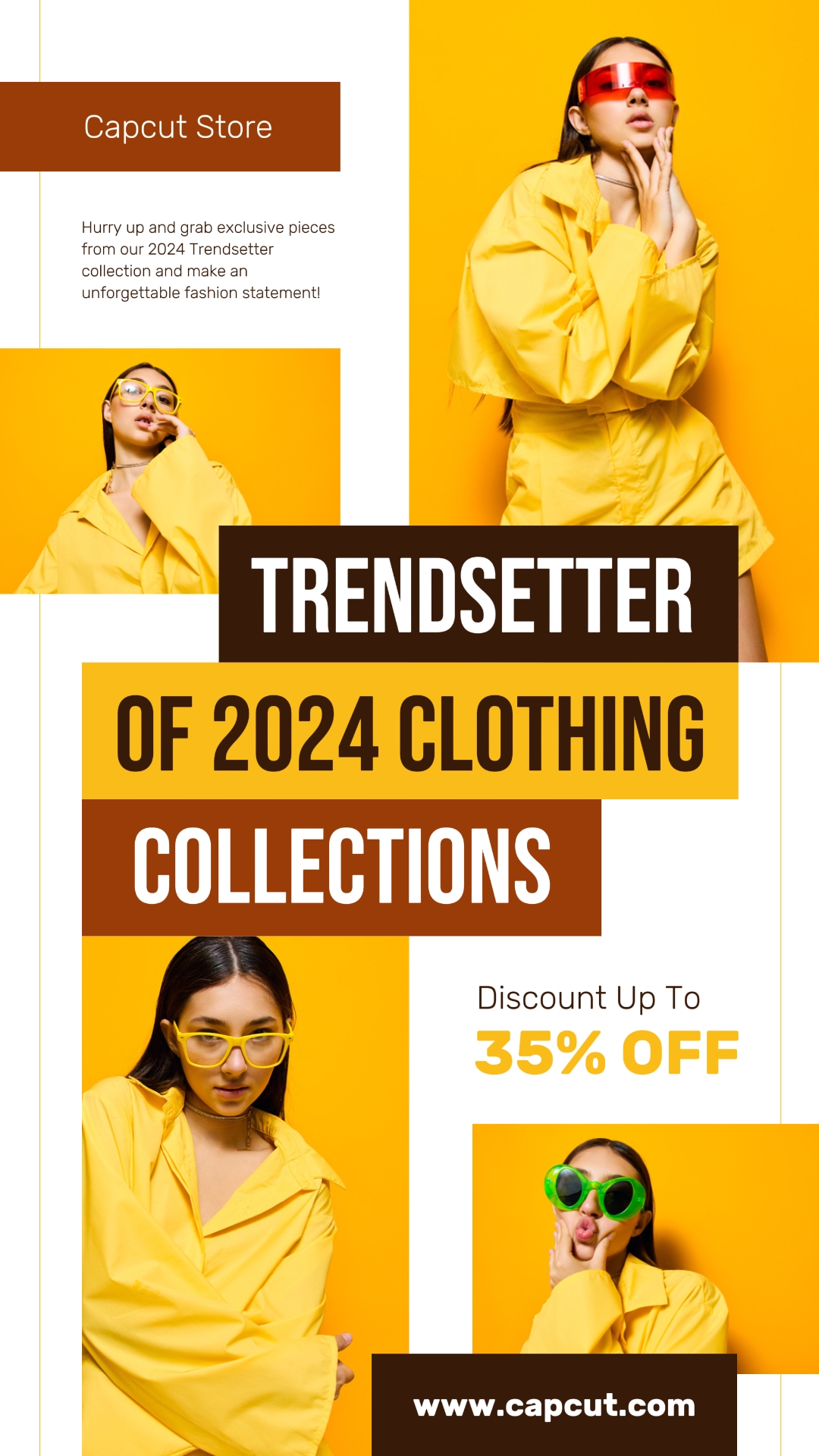 Mode Promo TikTok Ton auf Ton Stil Gelb