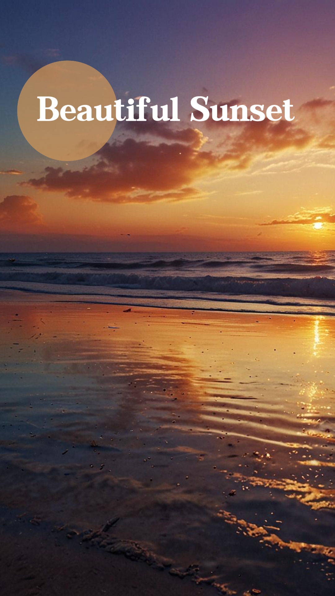  Wallpaper Poster Kreatif Matahari Terbenam Pantai Indah