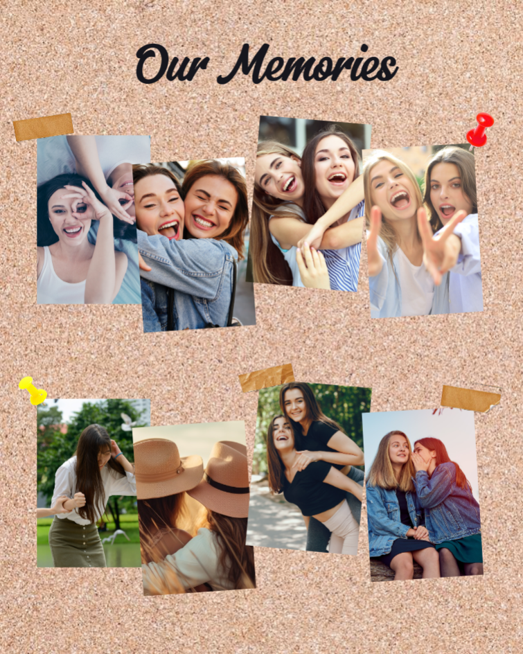 Non Marketing Photo Collage Friendship Memories