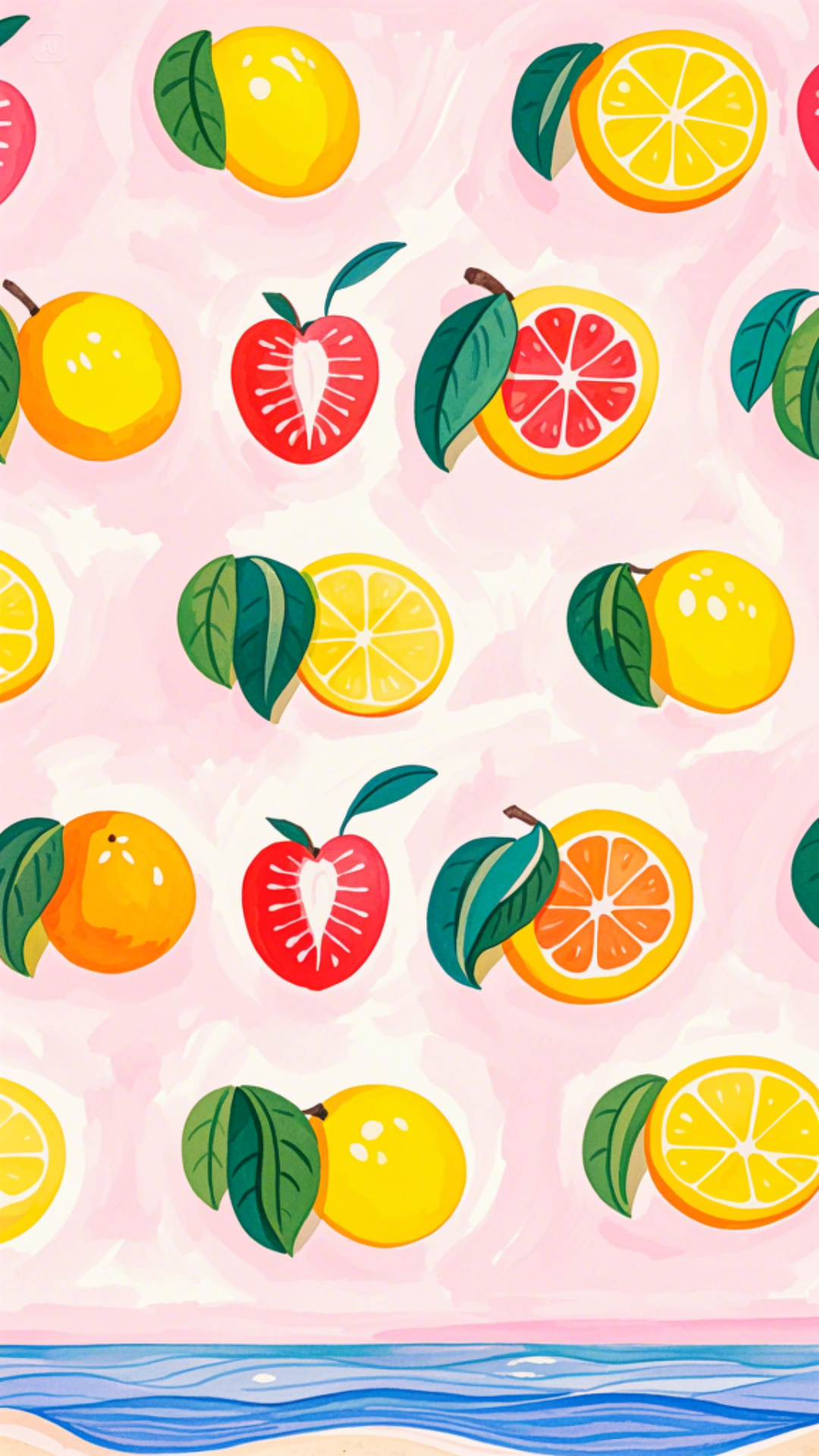 Wallpaper Creative Poster Orange Fruit