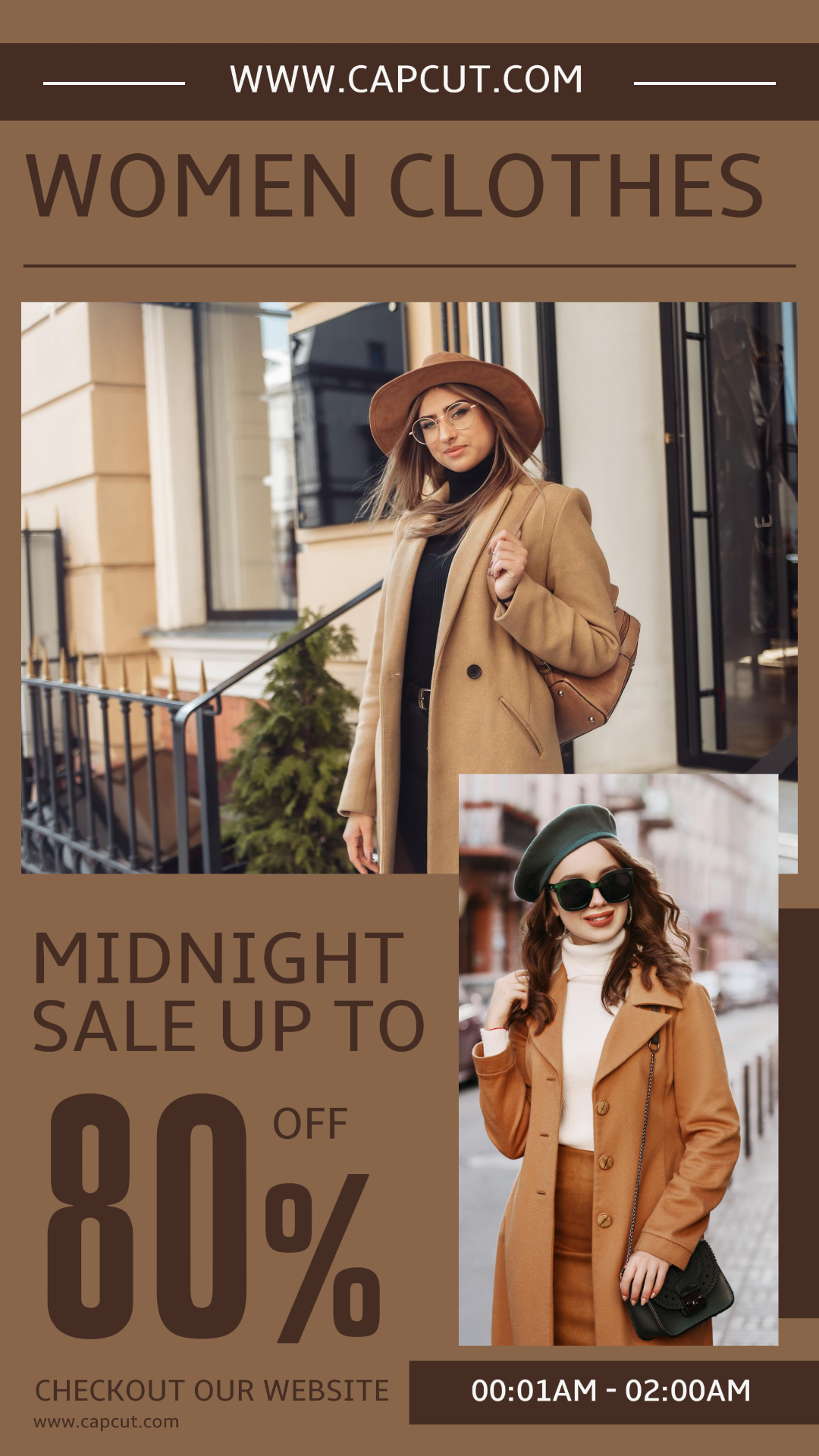 Women Clothes Midnight Sale Story Instagram