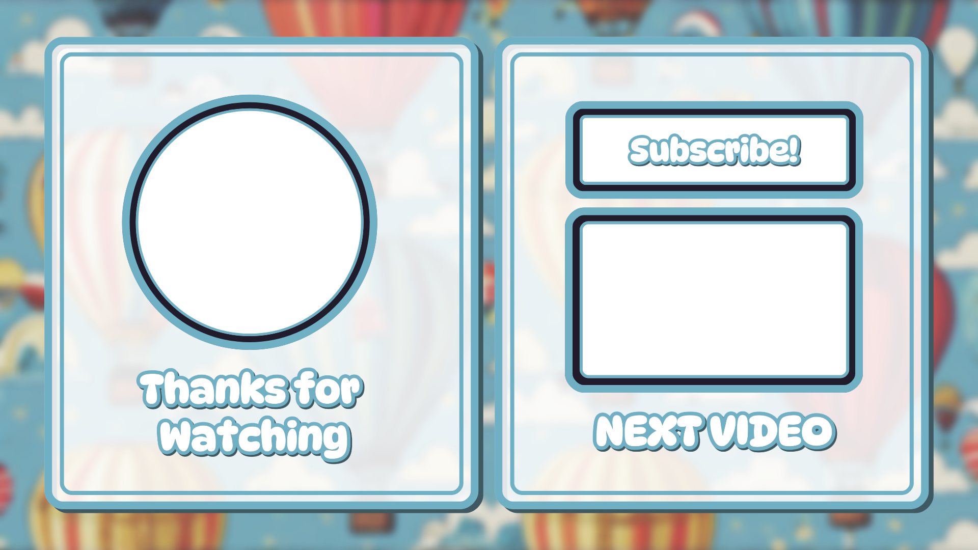 Non Marketing Youtube Endscreen Cute Blue