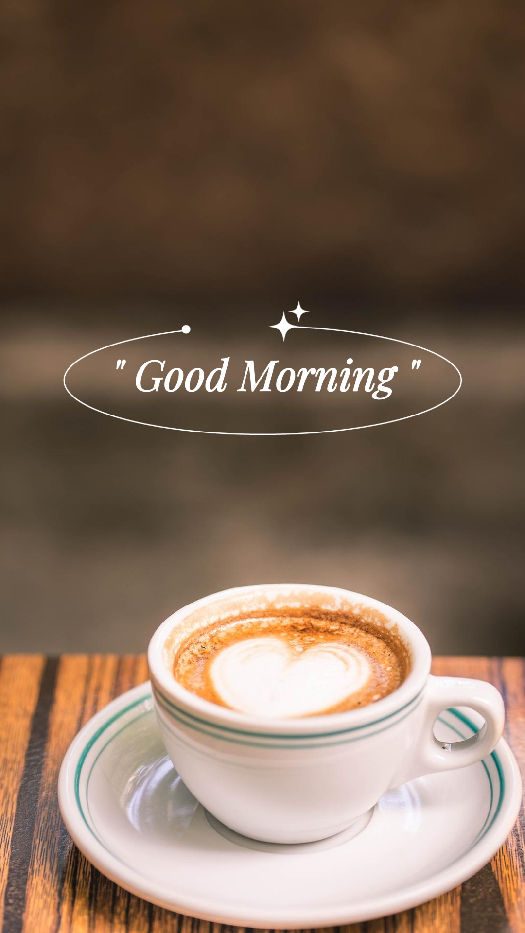 Wallpaper kreatif poster Instagram story selamat pagi kopi