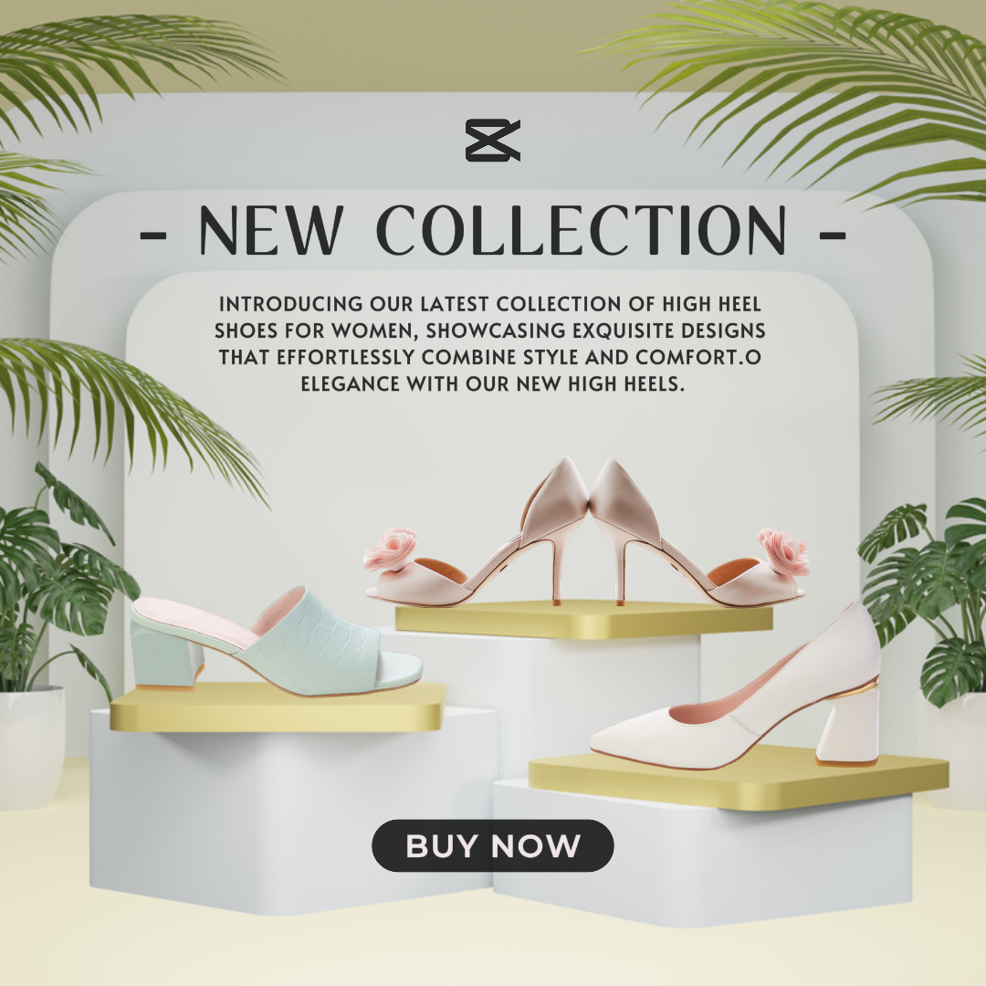 Marketing Poster Vestuário e calçado Nova Coleção Salto Alto Instagram Post
