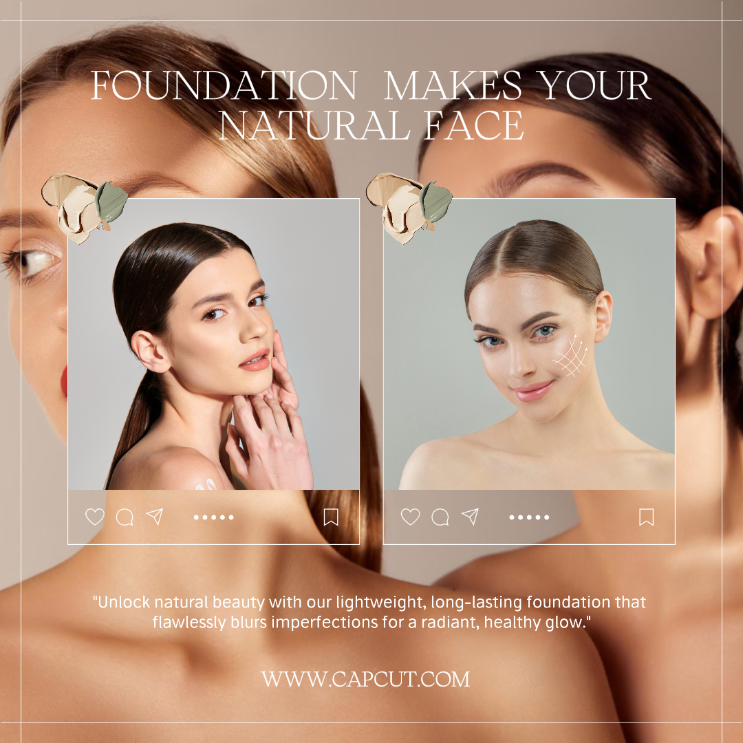 Beauty Care-Marketing Poster-Instagram Post-Gold