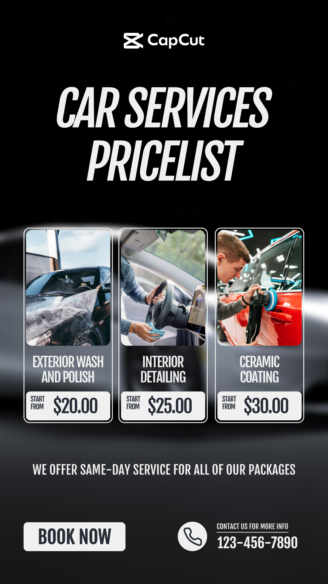 Autos - Marketing-Poster Autoreparatur Instagram Story