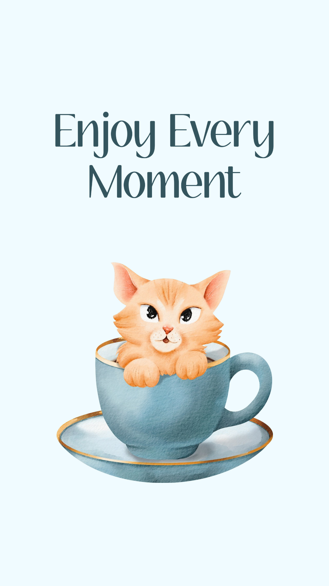 Papier peint Affiche créative chat