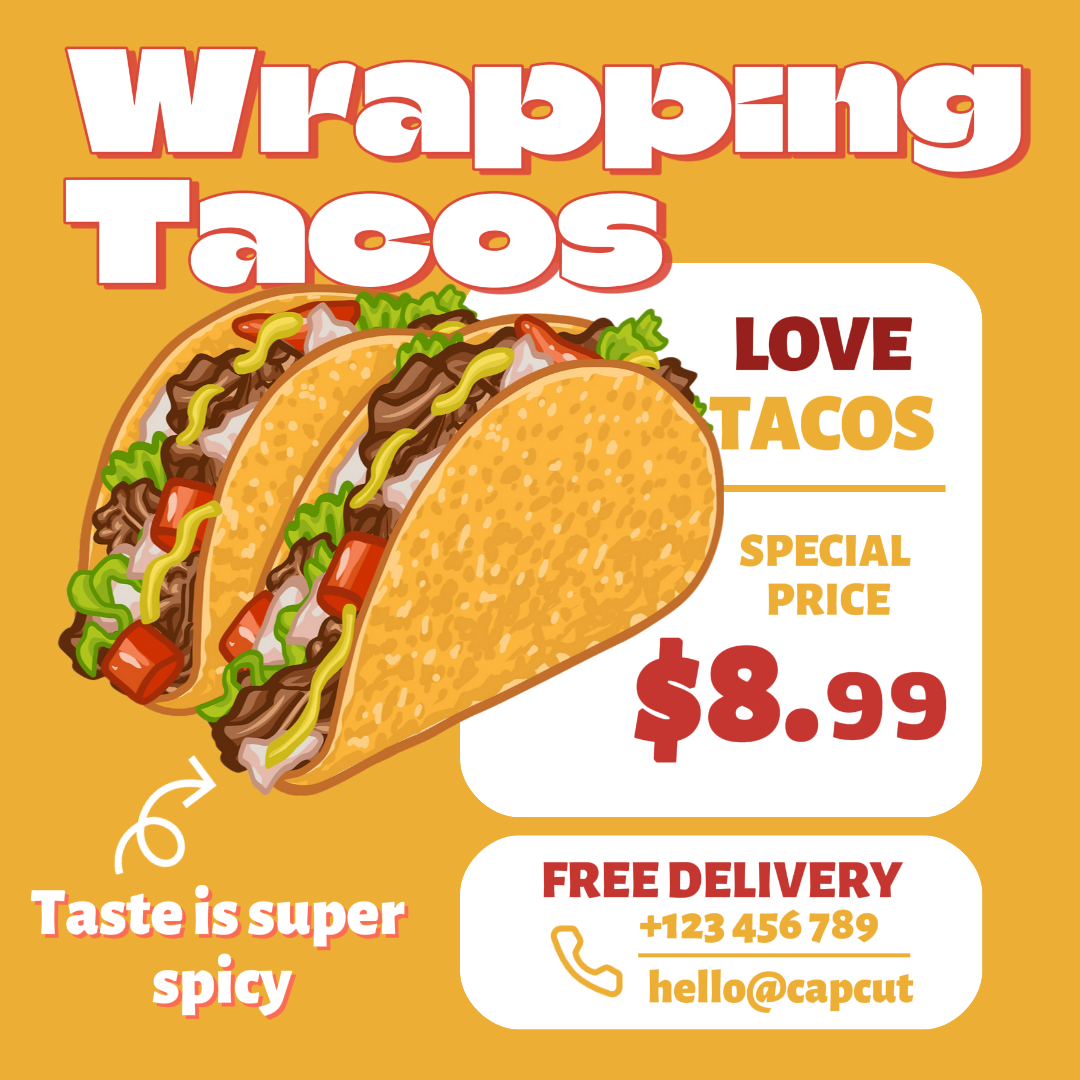 Tacos de Promoción de Alimentos y Bebidas