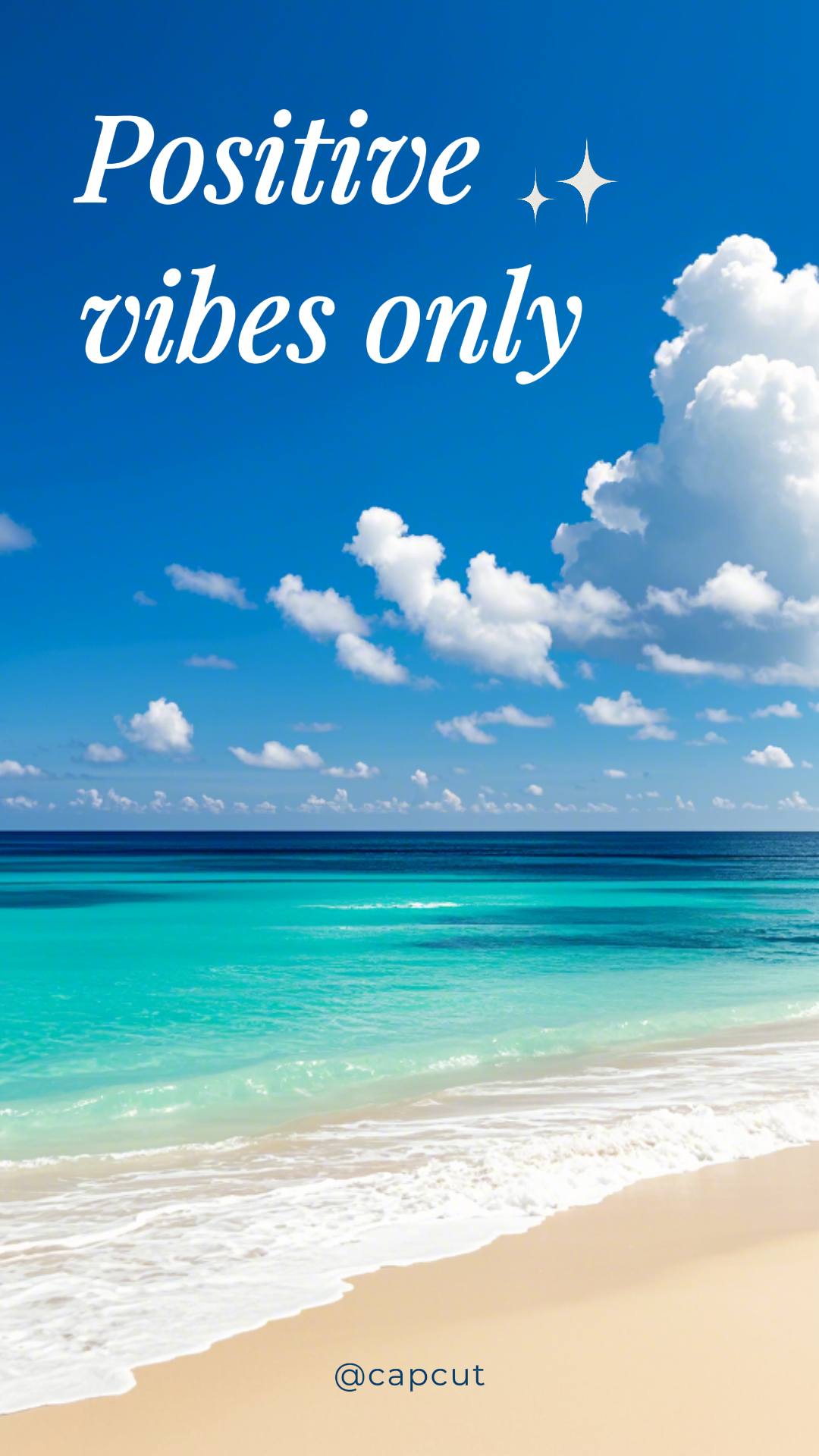 Fondo de pantalla Póster creativo Mar azul