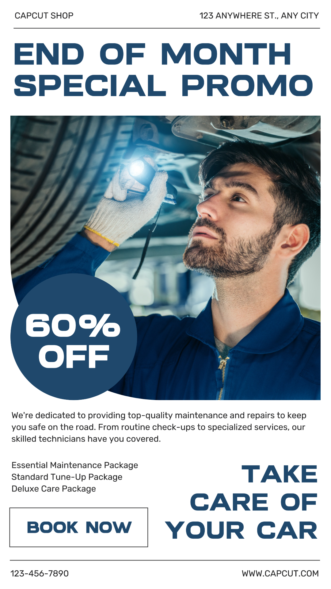 Cartel de marketing de coches Promoción del servicio de coches Historia de Instagram