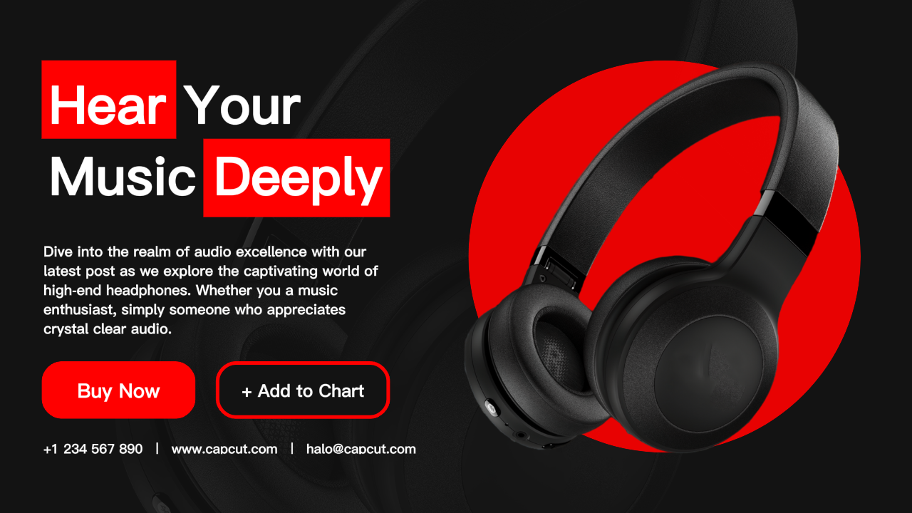 Headphone Product Display 