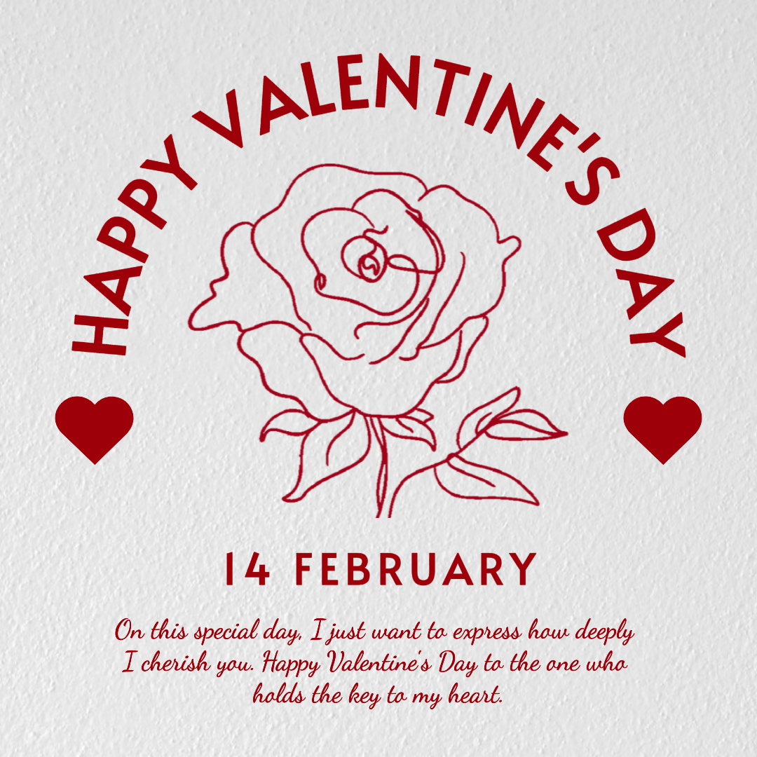 발렌타인 데이 비마케팅 위시 카드 인스타그램 게시물 텍스처 페이퍼 포함