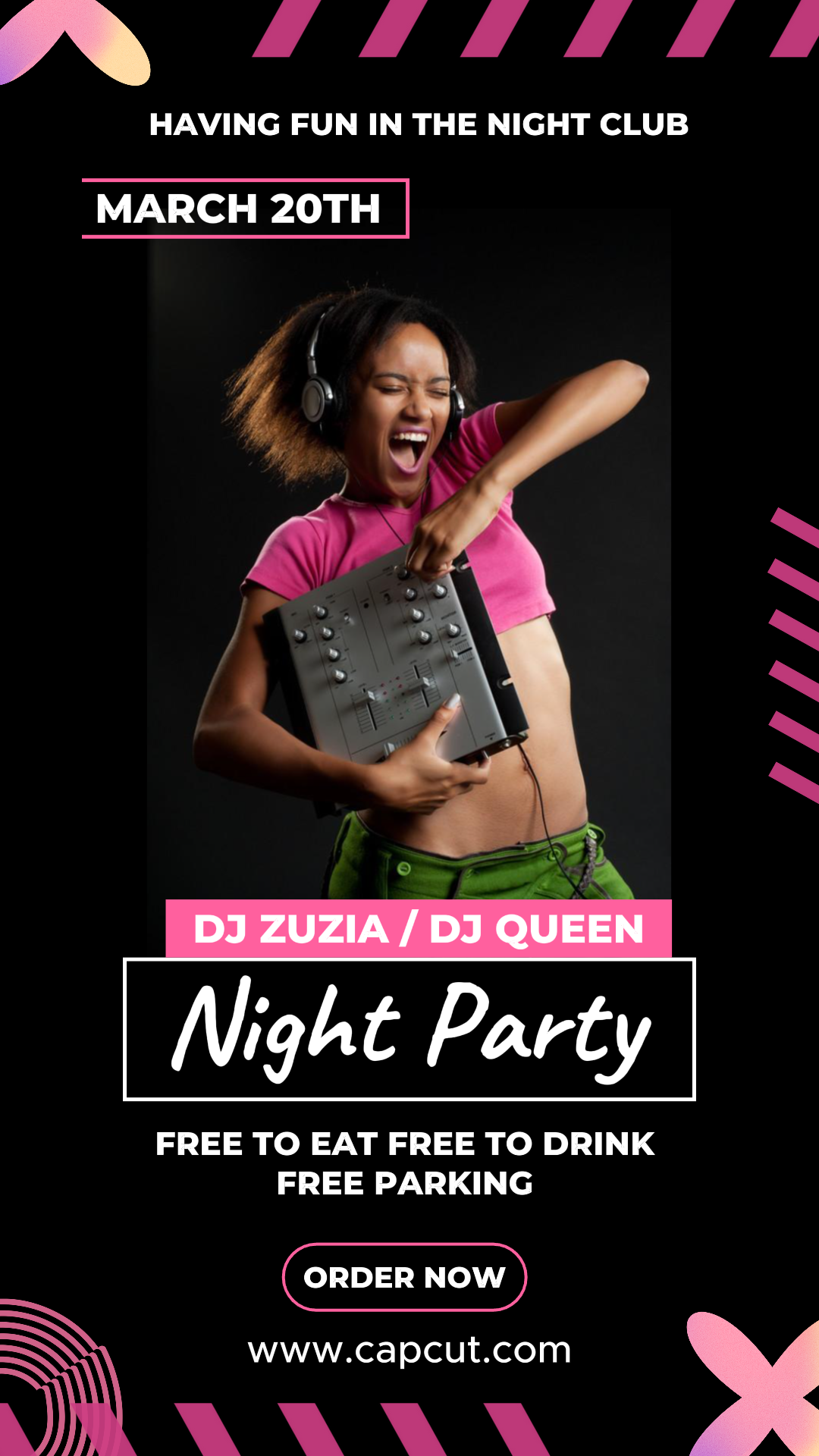 Entertainment - Marketing poster Night Party