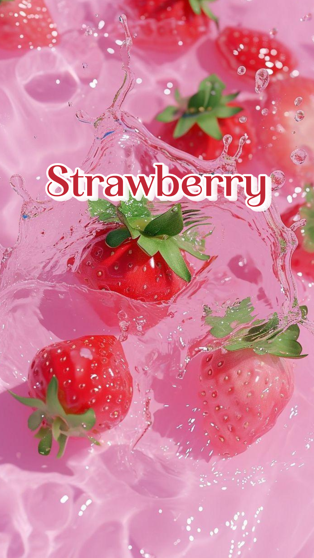 Wallpaper Strawberry fruit estetik