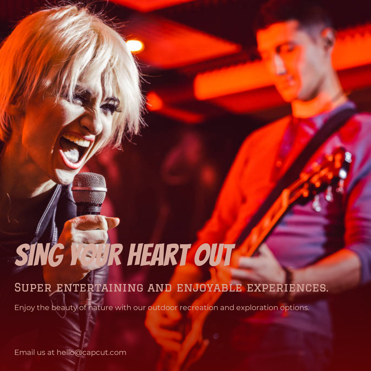 Pantalla de productos de entretenimiento