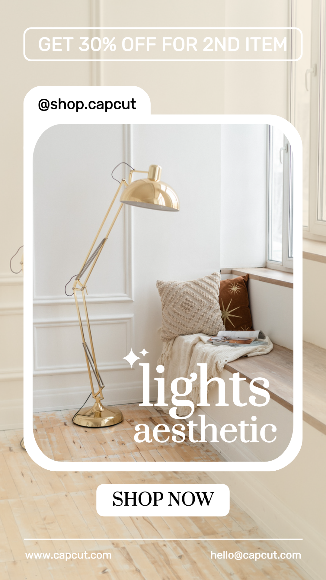 Household Marketing product display aesthetic