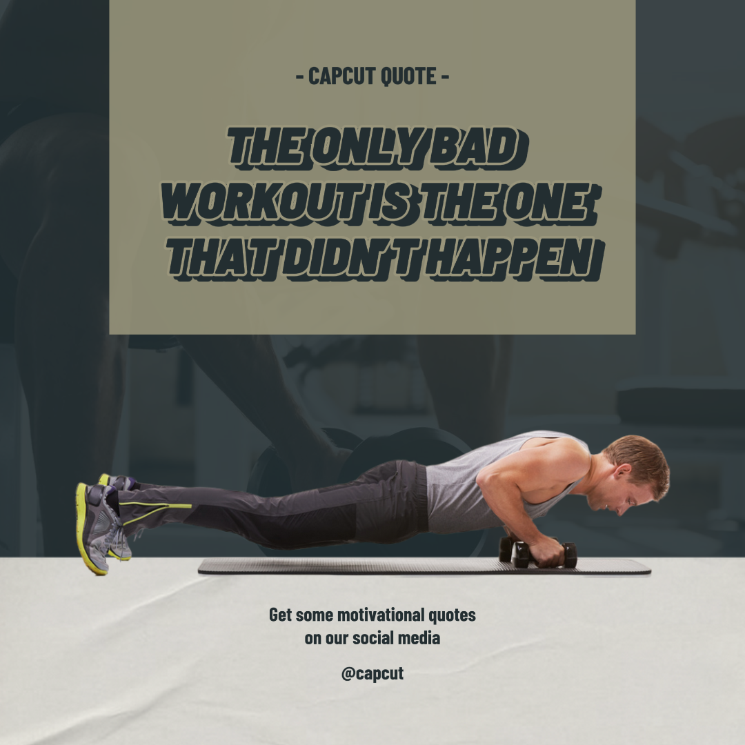 Workout & Fitness Creative Poster Quote Instagram