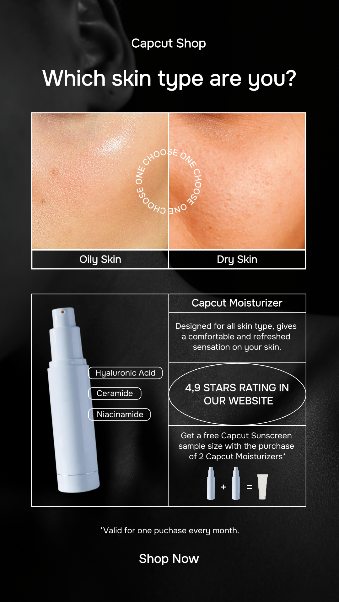 Promotion du contenu des produits de beauté Instagram Story Modern Minimalist