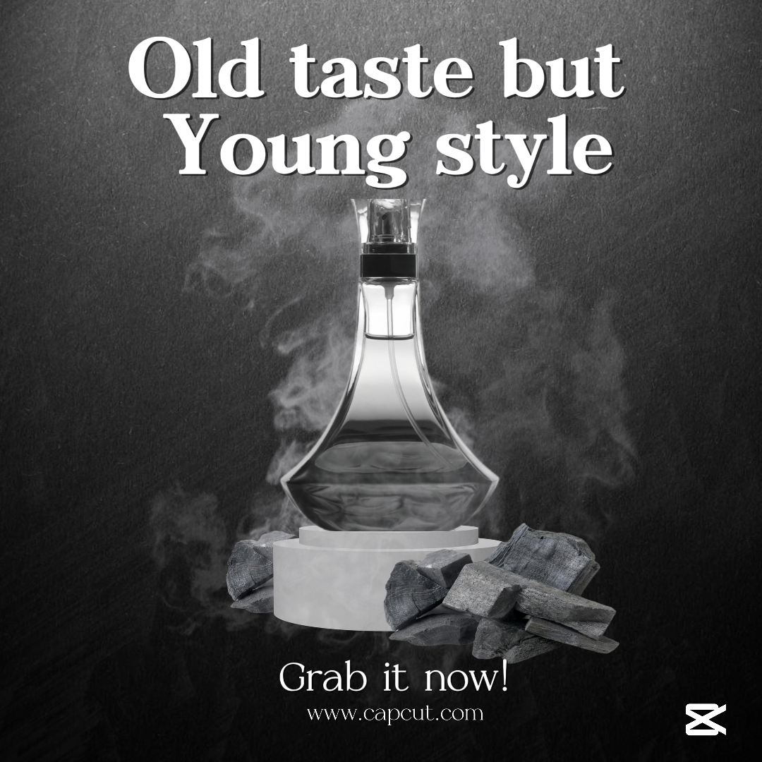 Old Man Gantle Parfume Instagram Post Preto Carvão Elegante