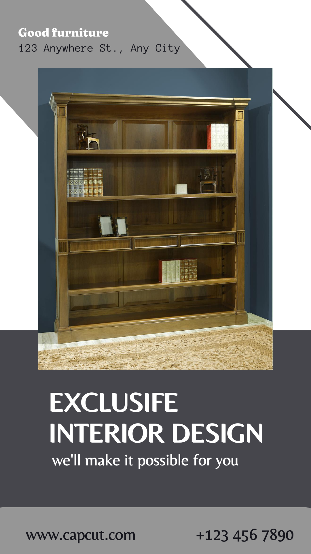 Meubles design d'intérieur histoire instagram