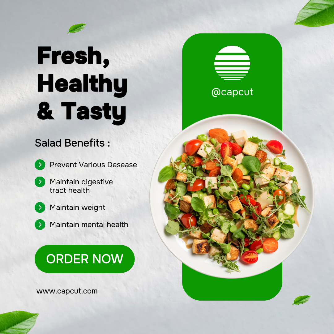 Gesunde Lebensmittel-Promotion für Instagram Feed