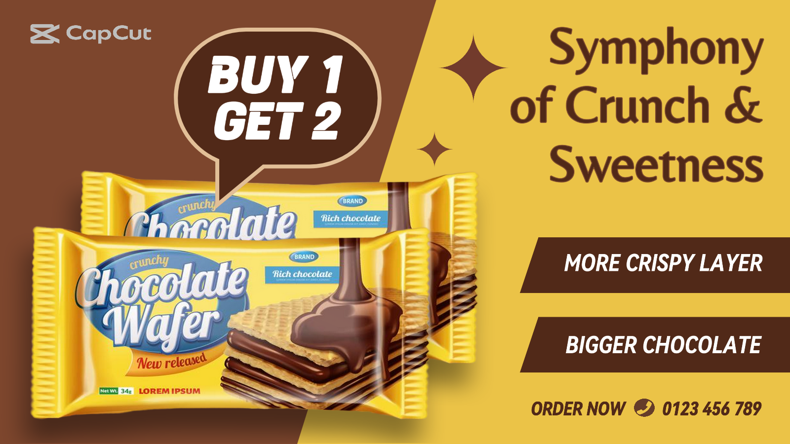 Nourriture et boissons Gâteau au chocolat Achetez-en 2 Obtenez-en 3