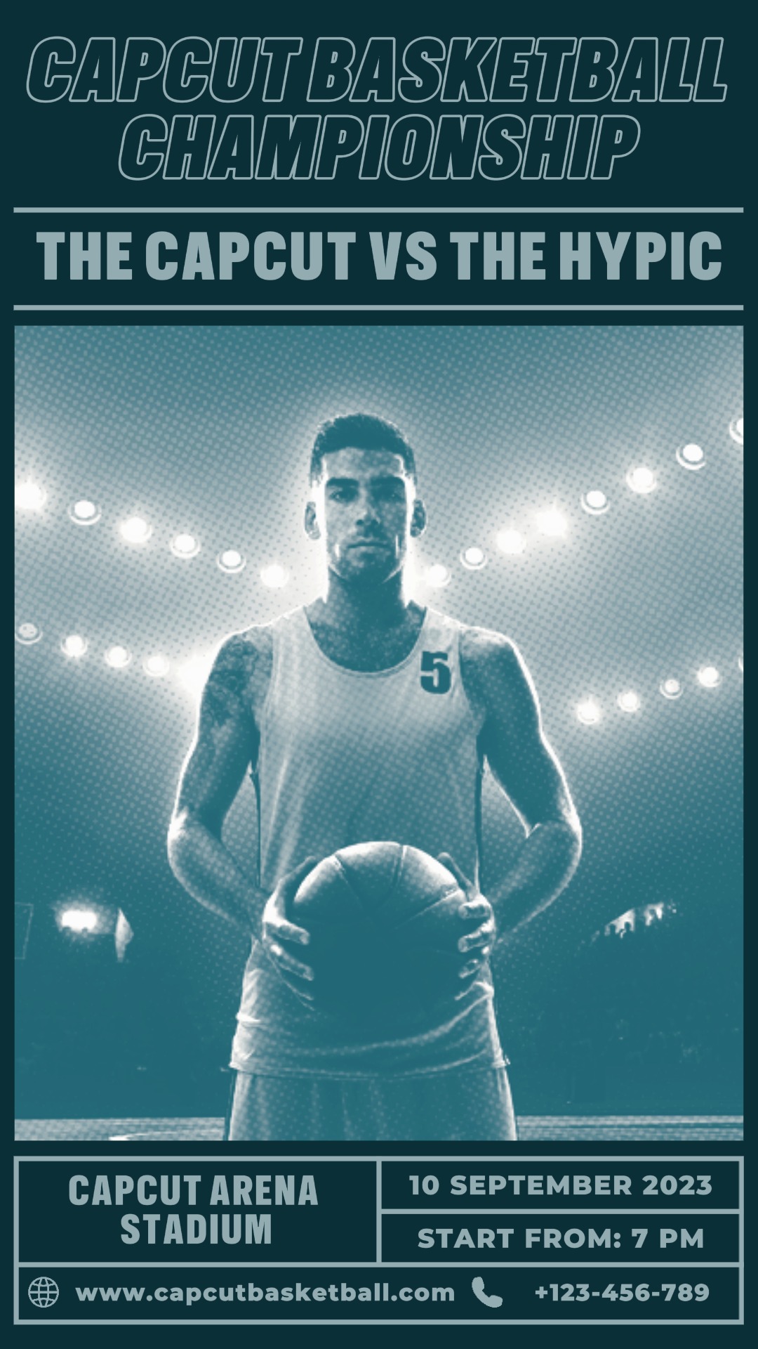 Autre affiche de match de basket-ball TikTok Post