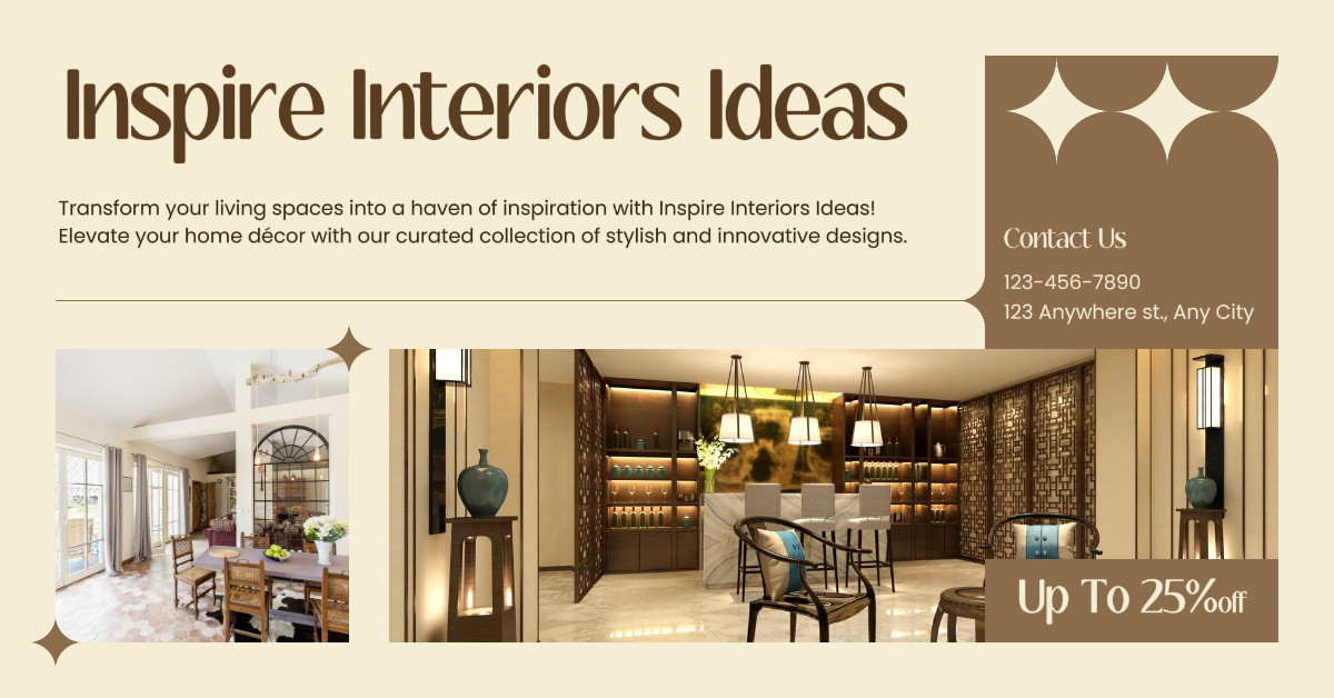 Interior Ideas Discount Promotion Facebook App Ad