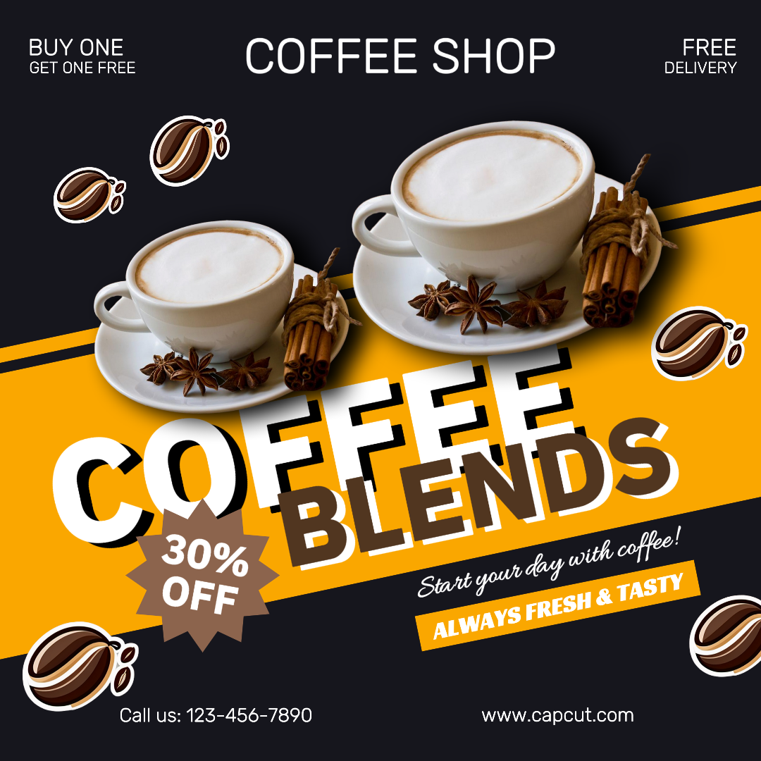 Tampilan Produk Promosi Kopi Kisah Instagram