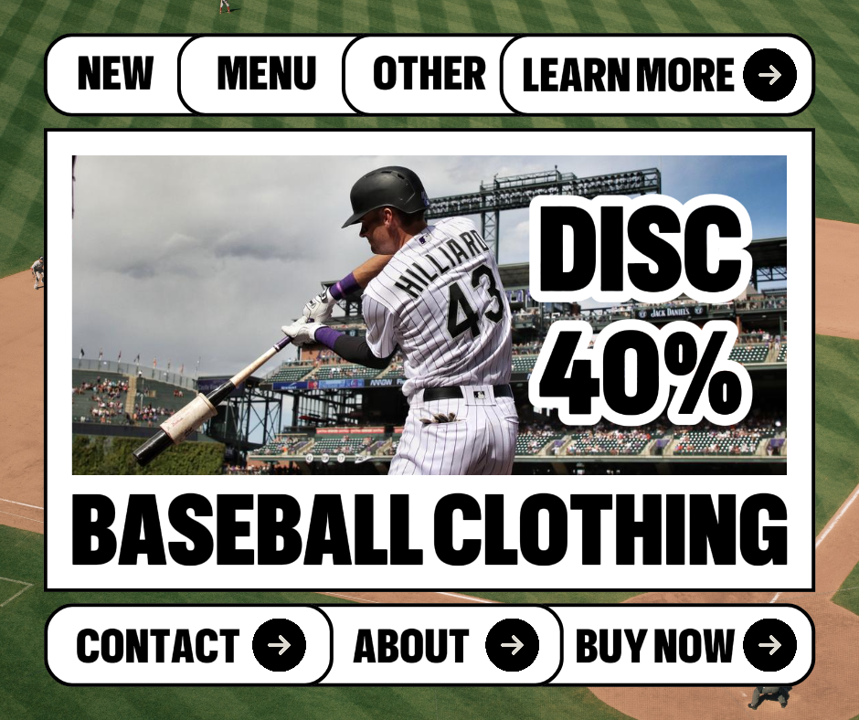 Fashion Baseball Clothing Promotion Facebook Post
