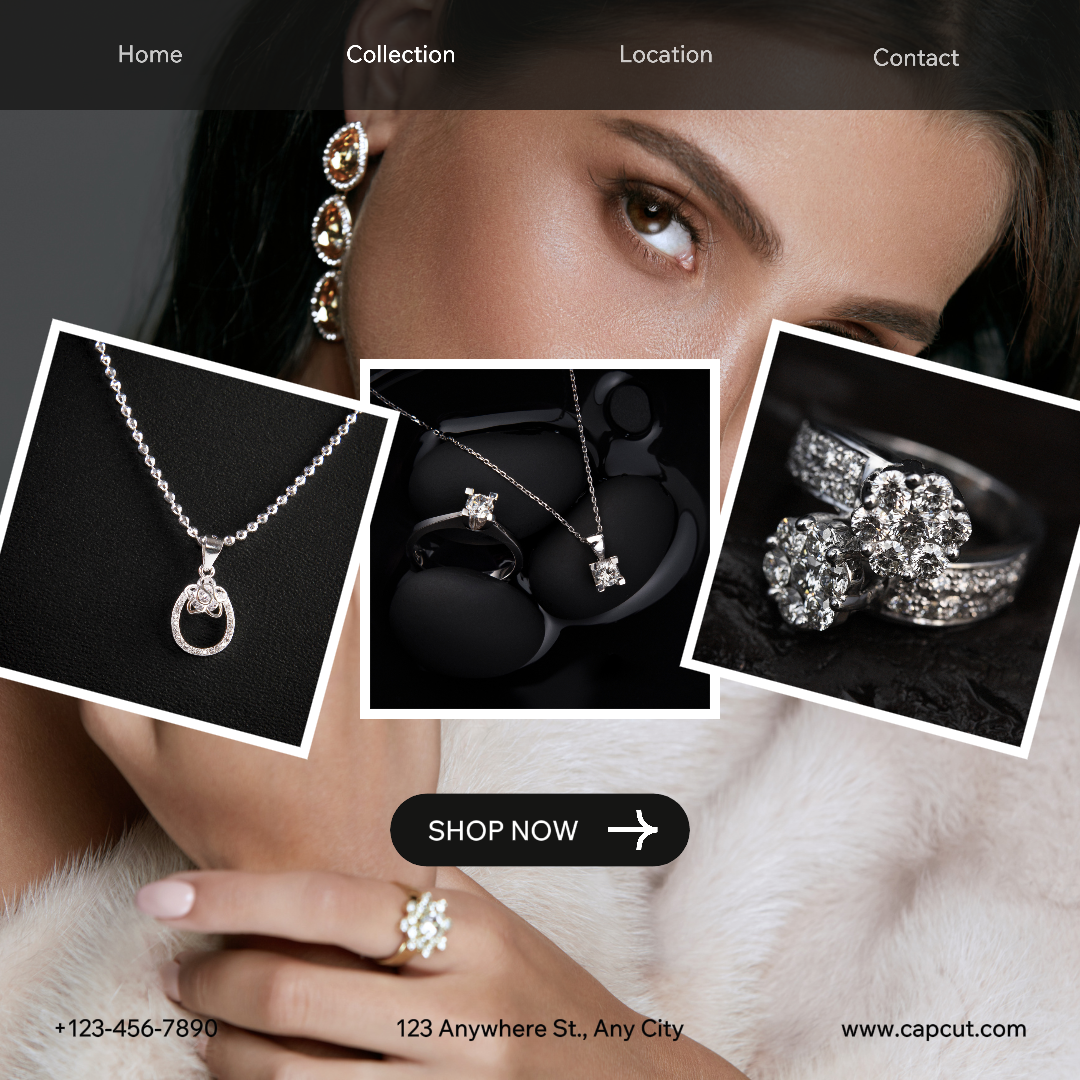 Minimalist Collage - Marketing Poster - Instagram Post - Jewelry