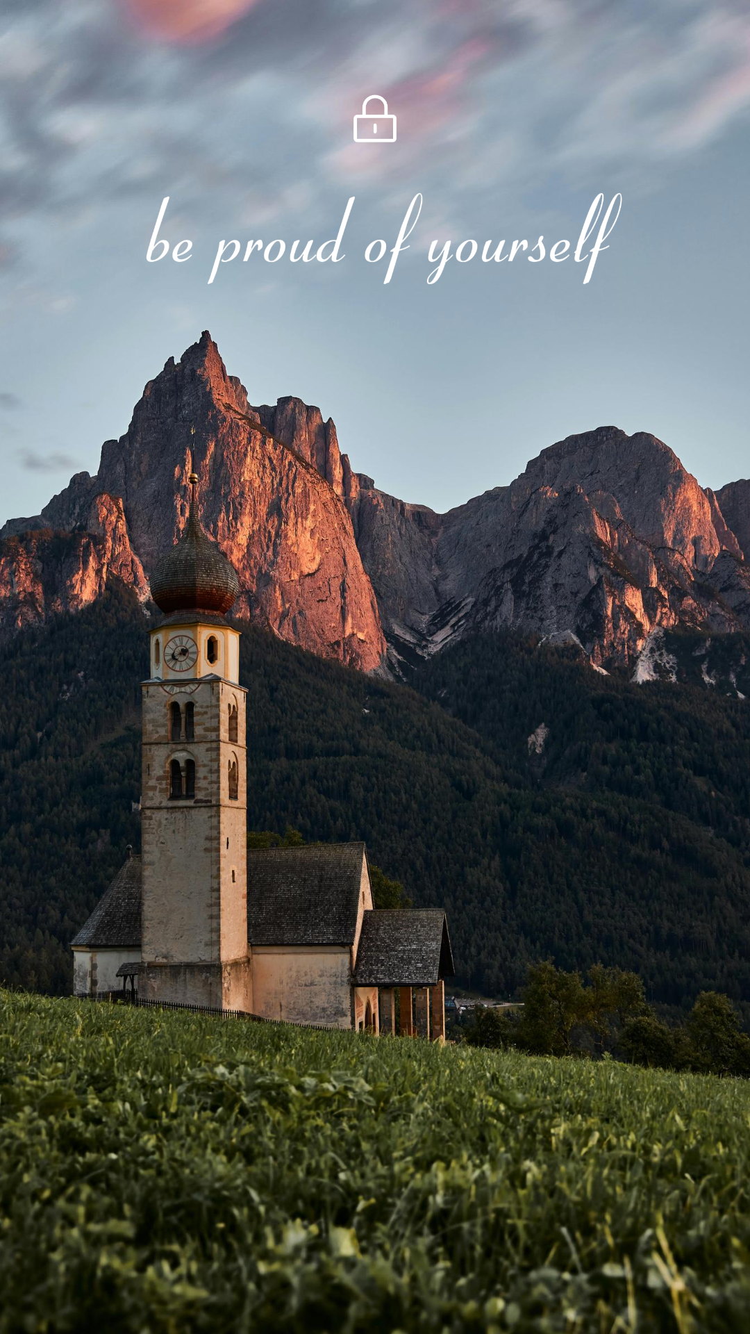 Papel de parede criativo cartaz cenário montanha verde