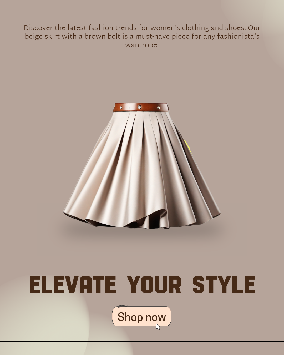 Menu Vêtements et Chaussures