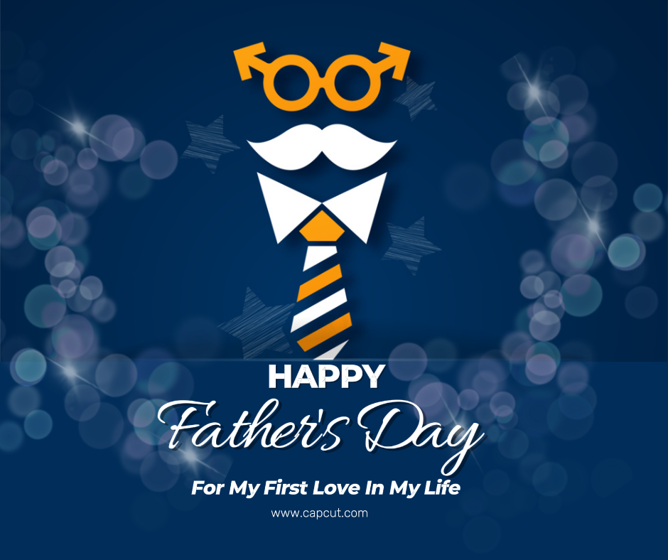 Cartel creativo del día del padre Saludo Publicación de Facebook