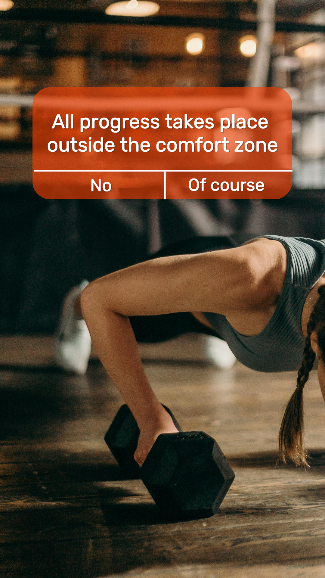 Póster creativo de la historia de Instagram de entrenamiento y fitness