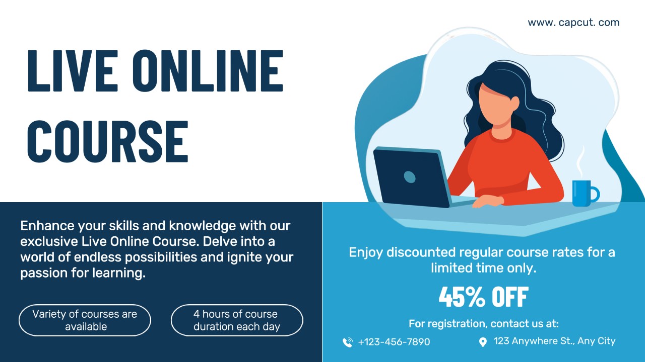 Promoção do Curso Online Education Live