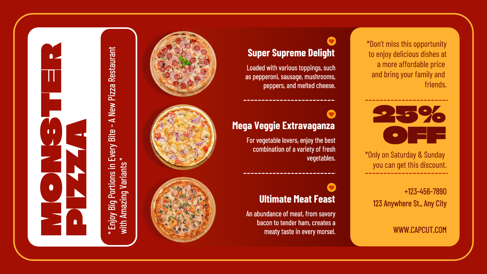 Promoção Pizza Monstro
