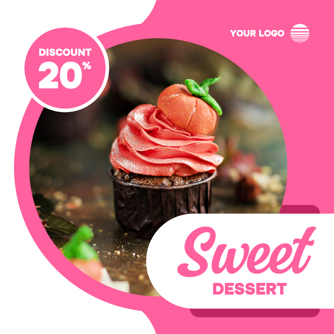 Sweet Dessert Template for Instagram Post
