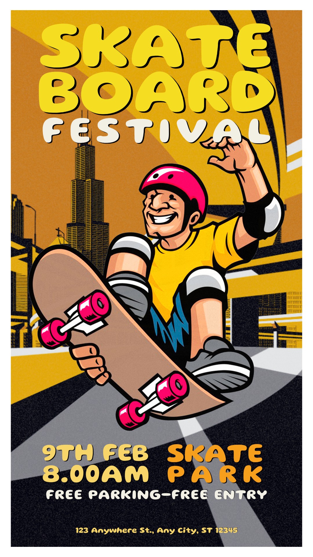 Skateboard festival Instagram Story