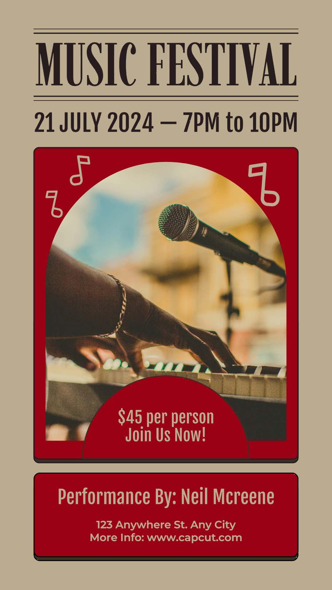 Entertainment Music Festival Instagram Retro Style